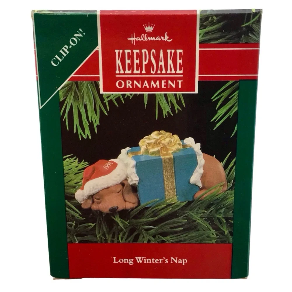 Hallmark 1990 “Long Winter’s Nap” Clip-On Christmas Ornament